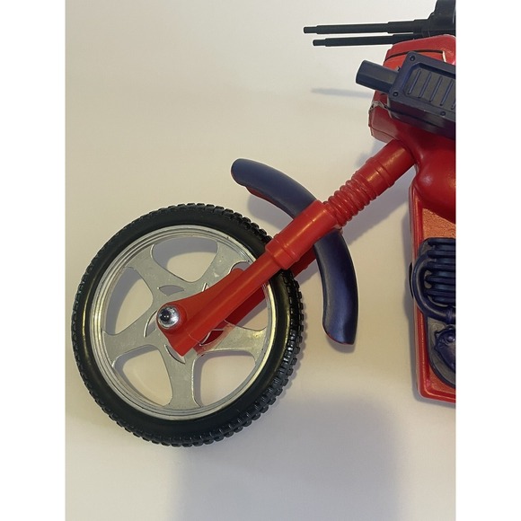 Spiderman‎ Motorcycle Vintage Toy 2000 Marvel With Gun - Picture 3 of 16